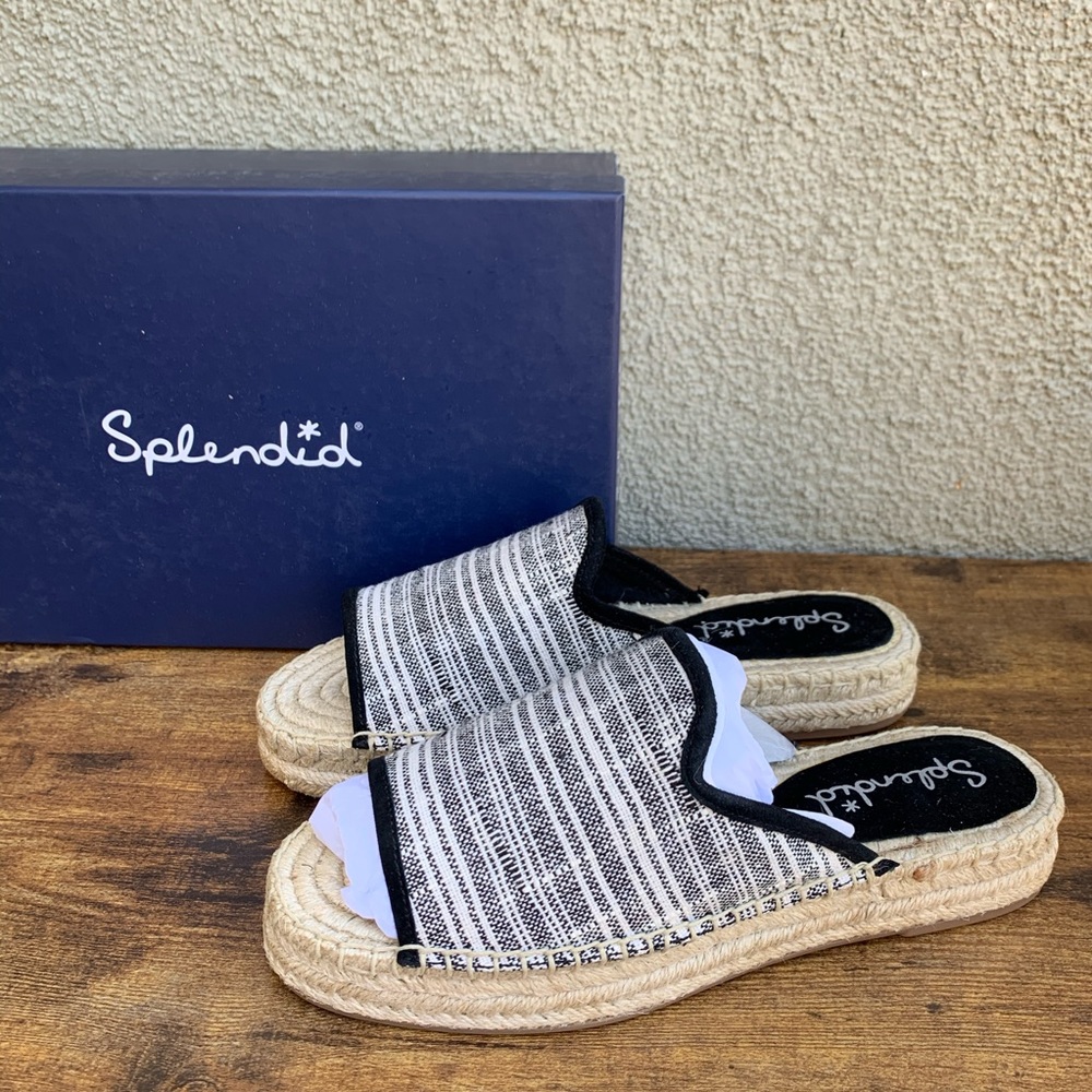 Splendid Franci canvas Platform espadrille mules